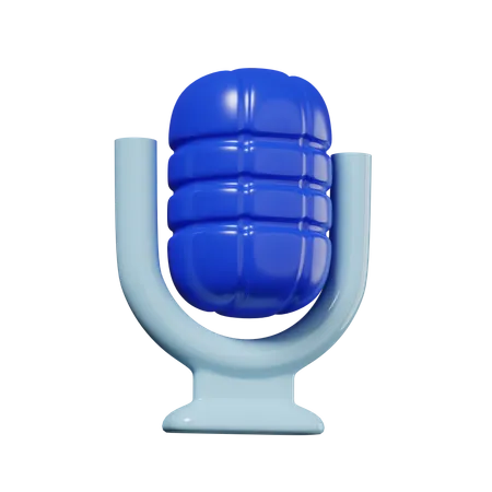 Mic  3D Icon