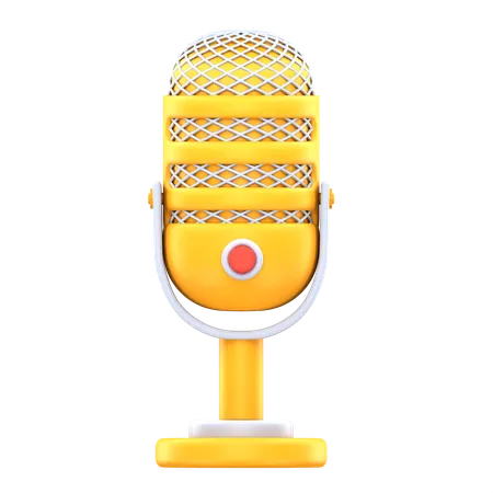 Mic  3D Icon