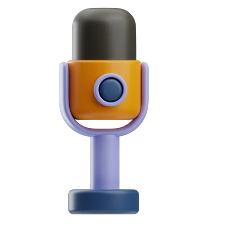 Mic  3D Icon