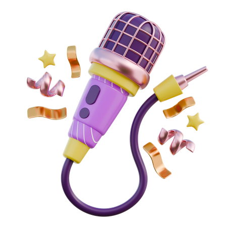 Mic  3D Icon