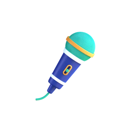 Mic  3D Icon