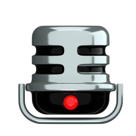 Mic  3D Icon