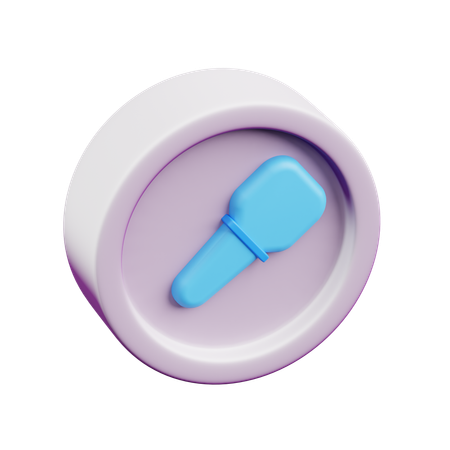 Mic  3D Icon