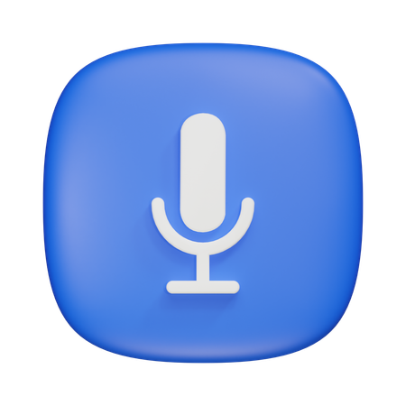 Mic  3D Icon