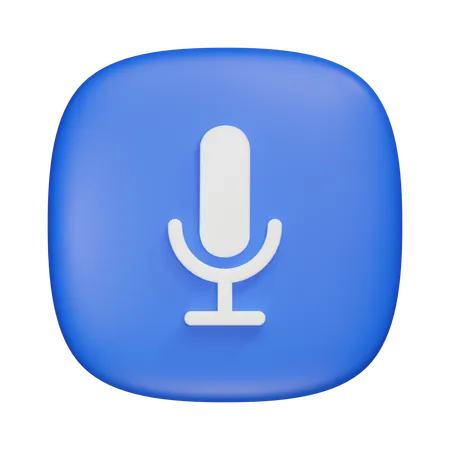 Mic  3D Icon