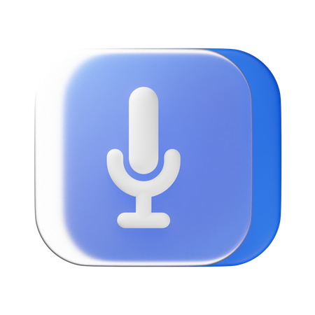 Mic  3D Icon