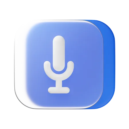 Mic  3D Icon