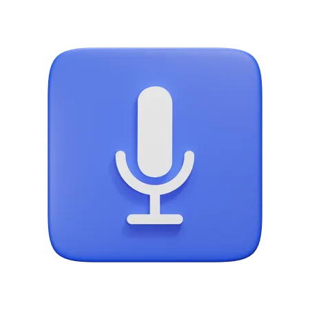 Mic  3D Icon