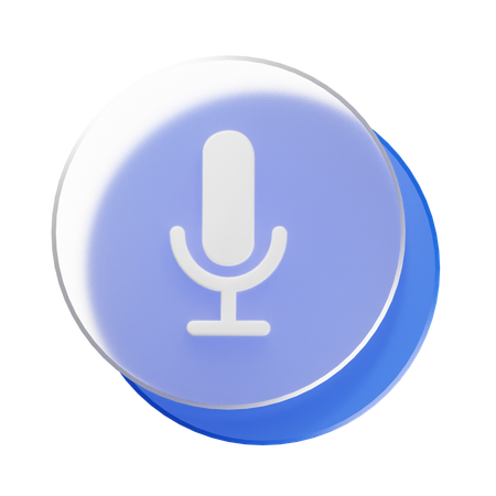 Mic  3D Icon