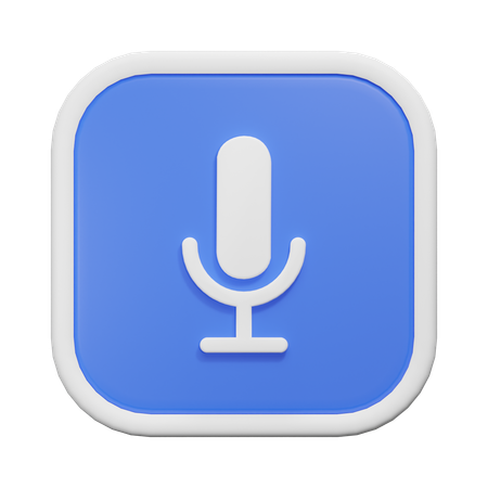 Mic  3D Icon