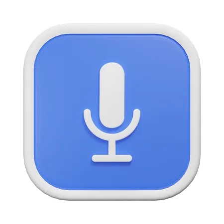 Mic  3D Icon