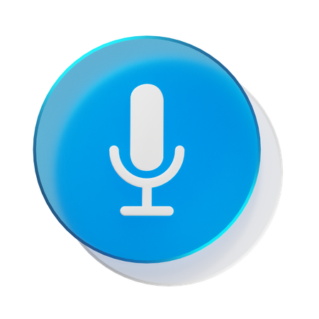 Mic  3D Icon