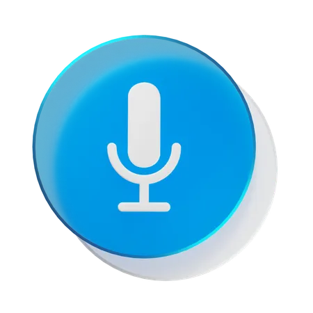 Mic  3D Icon