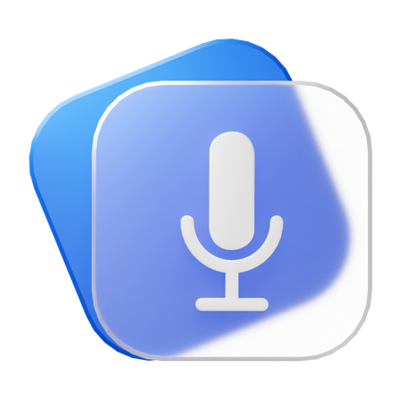 Mic  3D Icon