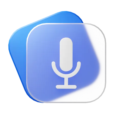 Mic  3D Icon