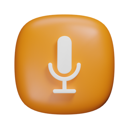 Mic  3D Icon