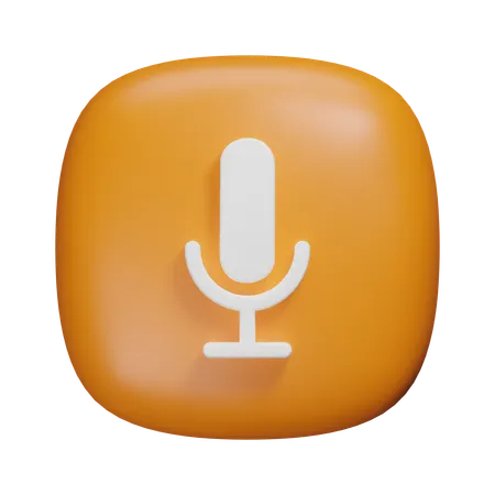 Mic  3D Icon