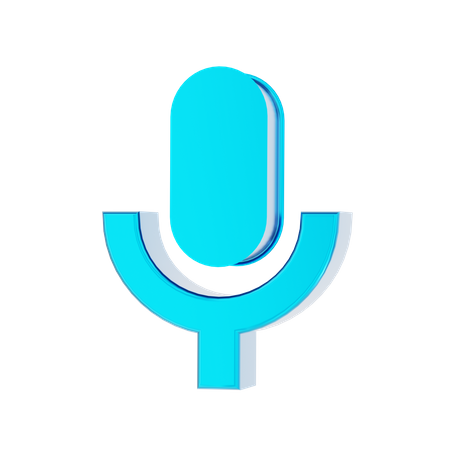 Mic  3D Icon