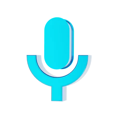 Mic  3D Icon