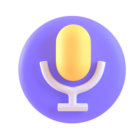 Mic  3D Icon