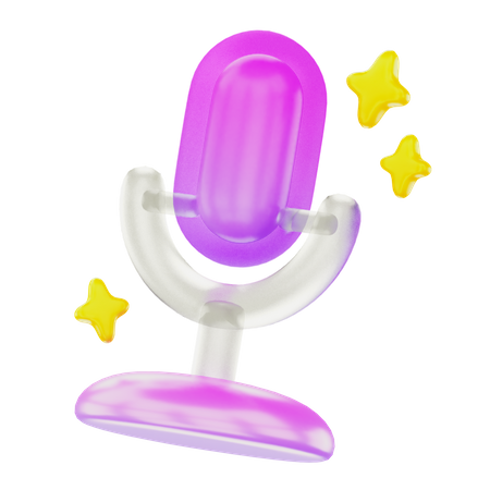 Mic  3D Icon