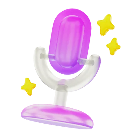 Mic  3D Icon