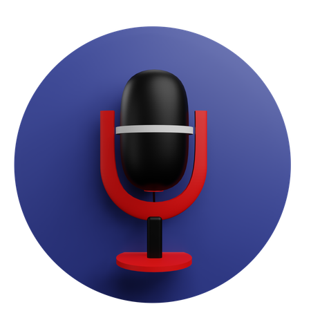 Mic  3D Icon