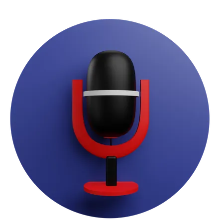 Mic  3D Icon