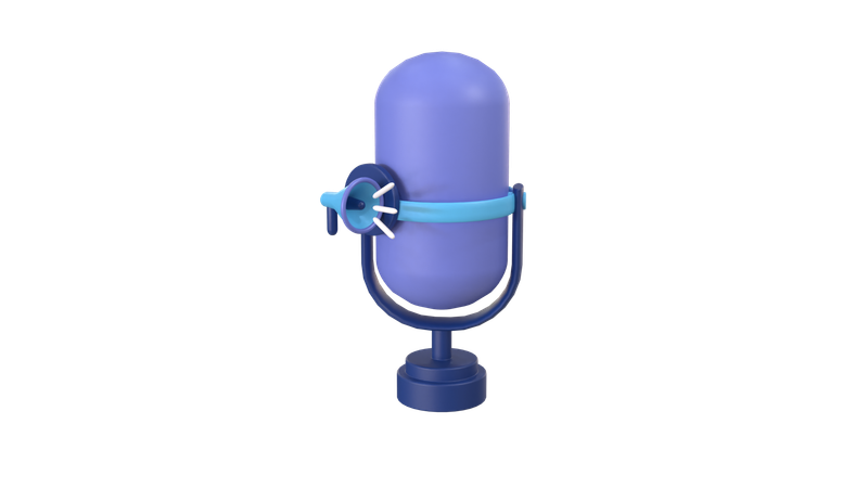 Mic  3D Icon