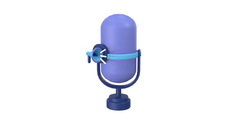 Mic  3D Icon