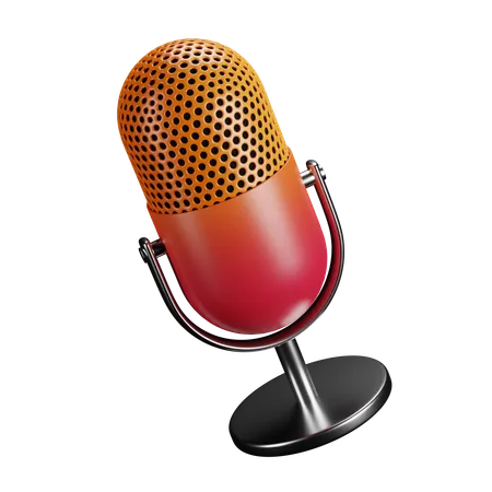 Mic  3D Icon