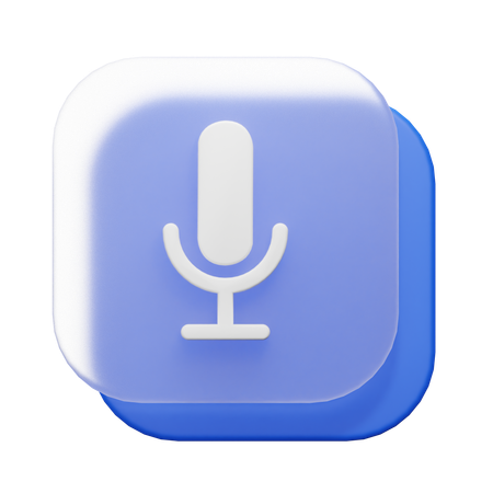 Mic  3D Icon