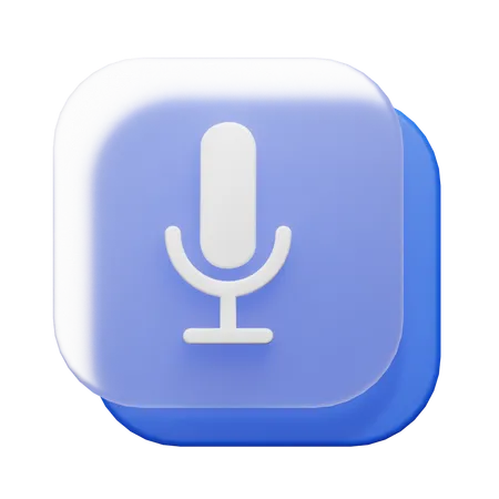 Mic  3D Icon