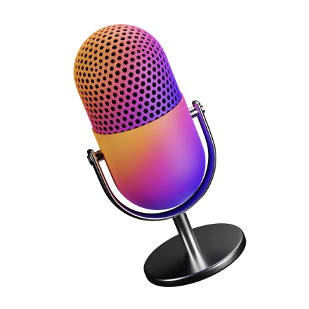 Mic  3D Icon