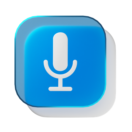 Mic  3D Icon