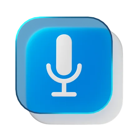 Mic  3D Icon