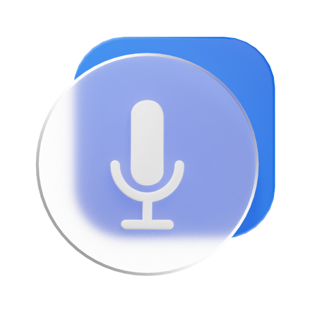 Mic  3D Icon