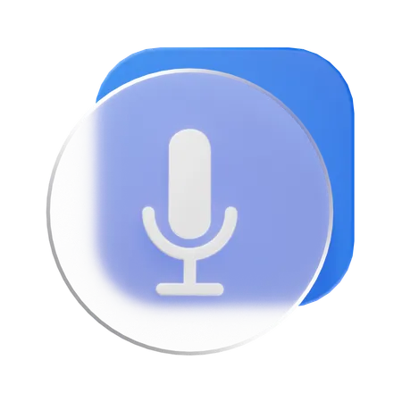 Mic  3D Icon