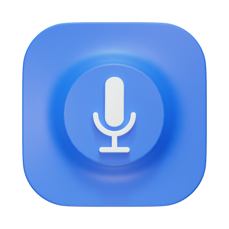 Mic  3D Icon