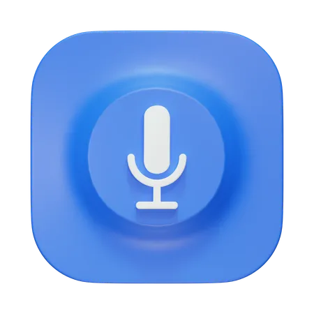 Mic  3D Icon