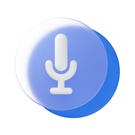 Mic  3D Icon