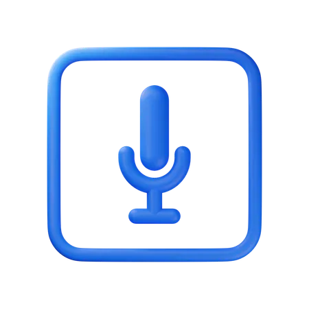 Mic  3D Icon
