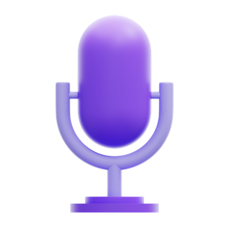 Mic  3D Icon