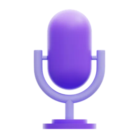 Mic  3D Icon