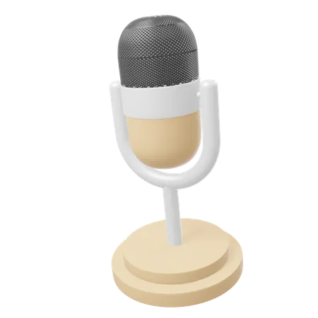 Mic  3D Icon