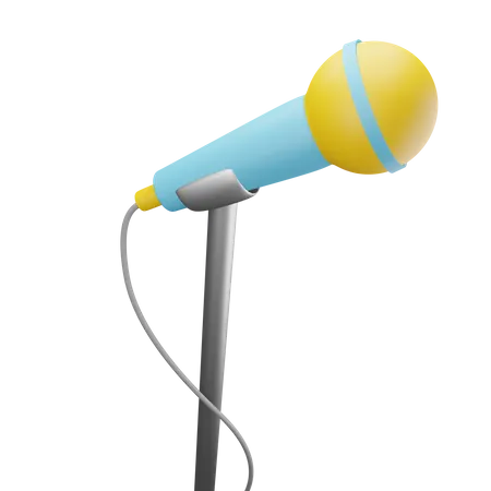 Mic  3D Icon