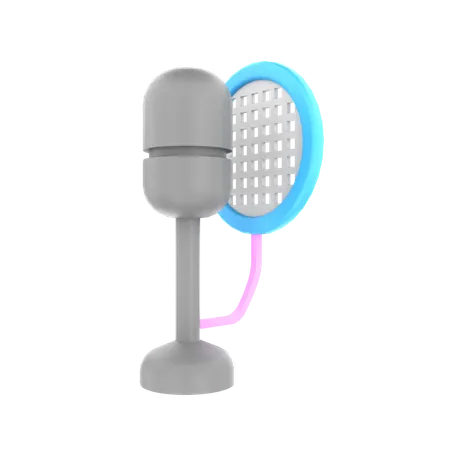 Mic  3D Icon