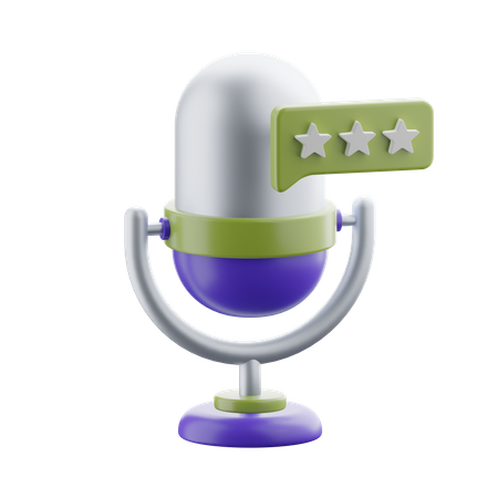 Mic  3D Icon