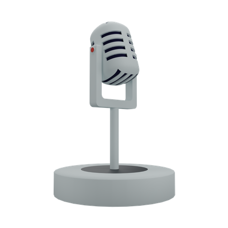 Mic  3D Icon