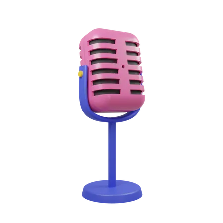 Mic  3D Icon